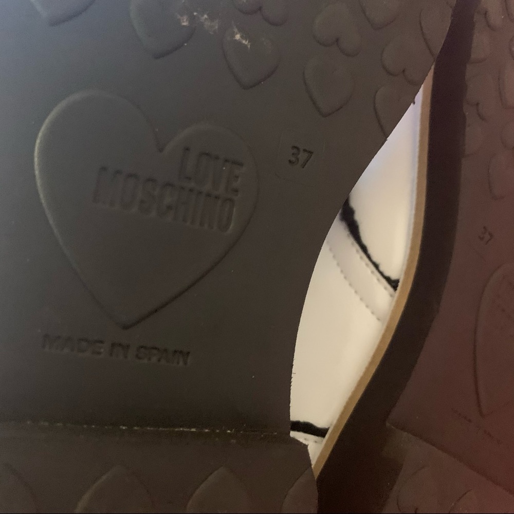 LOVE Moschino Heart Faux Shearling Casual Shoe - Picture 6 of 6
